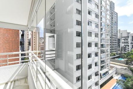 Varanda - Vista de apartamento para alugar com 1 quarto, 40m² em Bela Vista, São Paulo