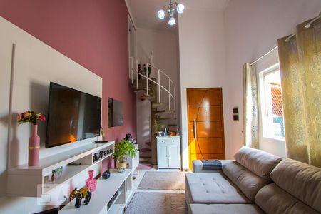Sala de apartamento à venda com 3 quartos, 94m² em Vila São Pedro, Santo André
