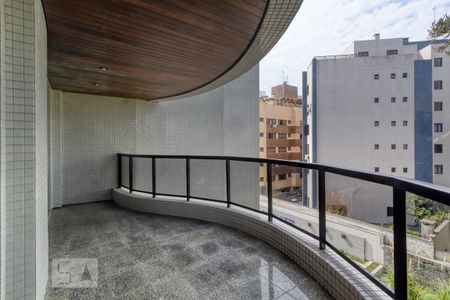 Varanda da Sala 1 com a Sala 2 de apartamento à venda com 4 quartos, 392m² em Cabral, Curitiba