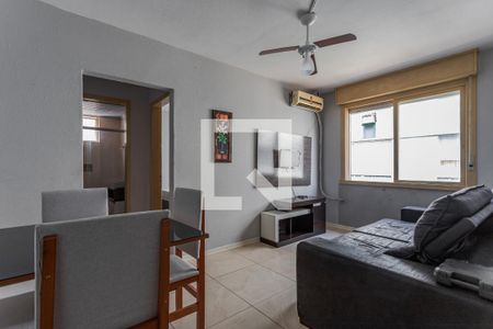 Sala de apartamento à venda com 1 quarto, 42m² em Jardim do Salso, Porto Alegre