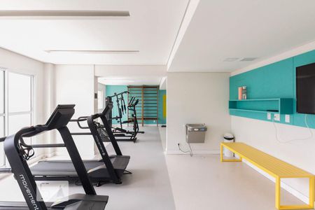 Apartamento para alugar com 33m², 1 quarto e 1 vaga Apartamento para alugar com 33m², 1 quarto e 1 vagaÁrea comum - Academia