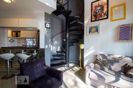 Sala de apartamento à venda com 1 quarto, 55m² em Vila Clementino, São Paulo