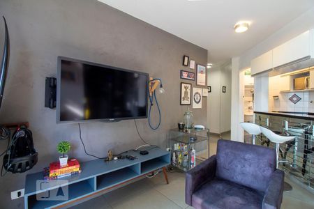 Sala de apartamento à venda com 1 quarto, 55m² em Vila Clementino, São Paulo