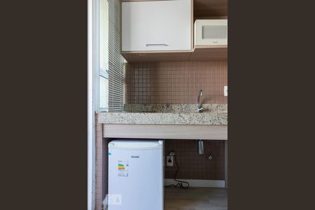 Apartamento para alugar com 35m², 1 quarto e 1 vagaDetalhe da cozinha