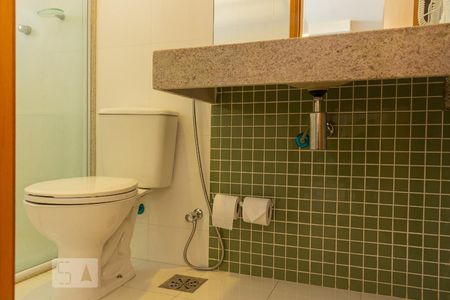 Apartamento para alugar com 35m², 1 quarto e 1 vagaDetalhe do banheiro