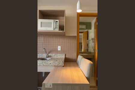 Apartamento para alugar com 35m², 1 quarto e 1 vagaDetalhe da cozinha