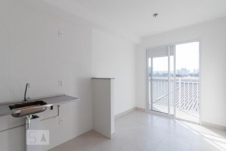 Sala Cozinha de apartamento para alugar com 1 quarto, 28m² em Cambuci, São Paulo