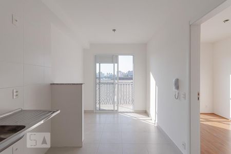 Sala Cozinha de apartamento para alugar com 1 quarto, 28m² em Cambuci, São Paulo