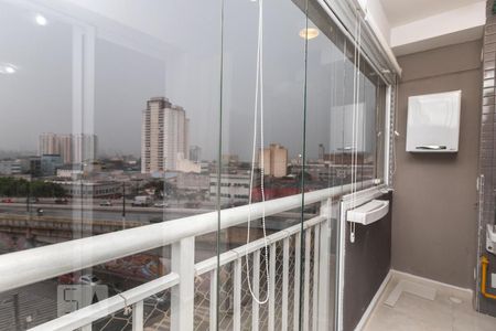 Varanda da Sala de apartamento para alugar com 1 quarto, 38m² em Barra Funda, São Paulo