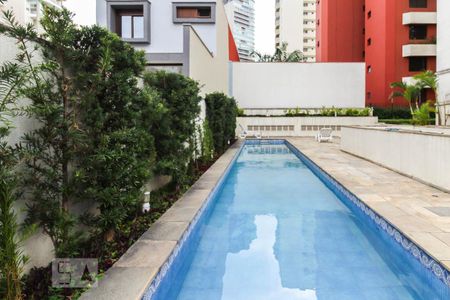 Área comum - Piscina de apartamento para alugar com 1 quarto, 53m² em Vila Nova Conceição, São Paulo