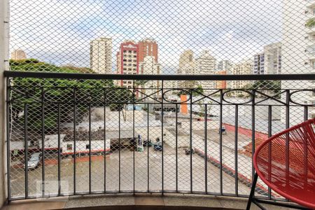 Varanda da Sala de apartamento para alugar com 1 quarto, 53m² em Vila Nova Conceição, São Paulo