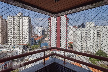 Sala - Vista da varanda de apartamento para alugar com 3 quartos, 168m² em Santo Antônio, São Caetano do Sul