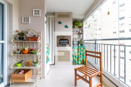 Varanda Gourmet de apartamento à venda com 2 quartos, 62m² em Socorro, São Paulo