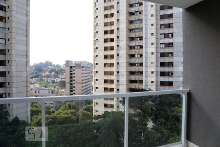 Varanda da Sala de apartamento para alugar com 1 quarto, 37m² em Real Parque, São Paulo