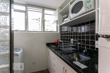 Studio à venda com 38m², 1 quarto e 1 vagaCozinha área de serviço - Kitnet