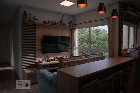 Sala de apartamento à venda com 2 quartos, 140m² em Vila Alzira, Santo André