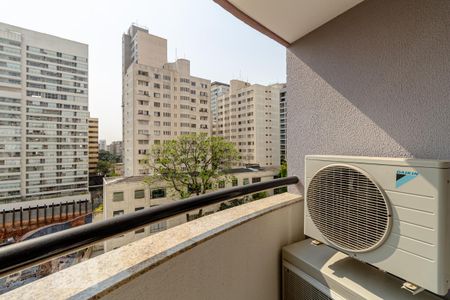 Sacada da Sala de apartamento para alugar com 2 quartos, 47m² em Consolação, São Paulo