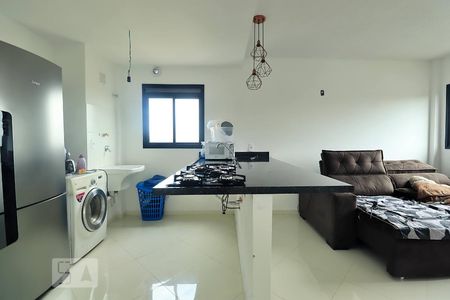 Sala/Cozinha de apartamento para alugar com 1 quarto, 36m² em Jardim Jamaica, Santo André