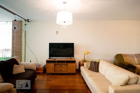 Sala Lareira de casa à venda com 4 quartos, 410m² em Jardim Marajoara, São Paulo