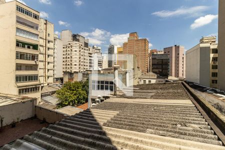 Vista da Sala de kitnet/studio para alugar com 1 quarto, 32m² em República, São Paulo