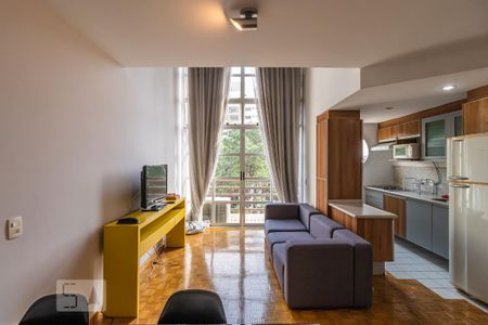 Sala de apartamento para alugar com 1 quarto, 60m² em Alphaville Industrial, Barueri