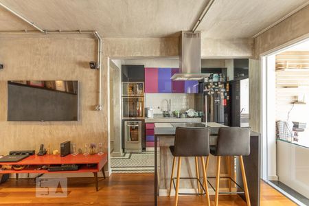 Sala de apartamento para alugar com 2 quartos, 65m² em Vila Anglo Brasileira, São Paulo
