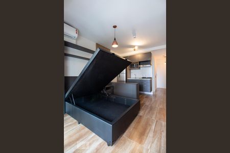 Quarto/Sala - cama de apartamento para alugar com 1 quarto, 31m² em Vila Mariana, São Paulo