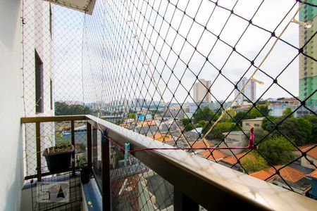 Varanda da sala de apartamento para alugar com 3 quartos, 77m² em Vila Príncipe de Gales, Santo André