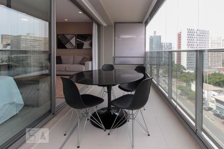 Varanda de apartamento para alugar com 1 quarto, 46m² em Pinheiros, São Paulo