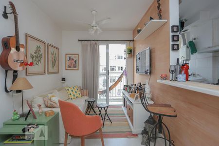 Sala de apartamento para alugar com 2 quartos, 45m² em São Cristóvão, Rio de Janeiro