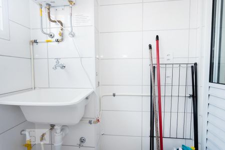 Studio para alugar com 32m², 1 quarto e sem vaga Studio para alugar com 32m², 1 quarto e sem vagaDetalhe área de serviço