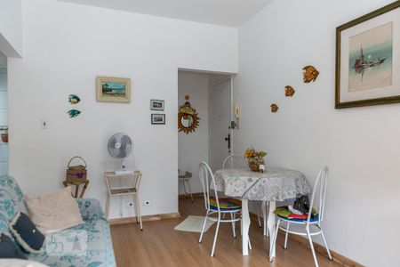 Sala de apartamento para alugar com 1 quarto, 60m² em Ponta da Praia, Santos