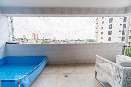 Varanda da Sala de apartamento para alugar com 4 quartos, 180m² em Vila Bastos, Santo André