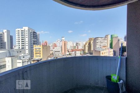 Apartamento para alugar com 36m², 1 quarto e 1 vaga Apartamento para alugar com 36m², 1 quarto e 1 vagaVaranda do quarto