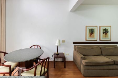 Sala de apartamento à venda com 1 quarto, 78m² em Moema, São Paulo
