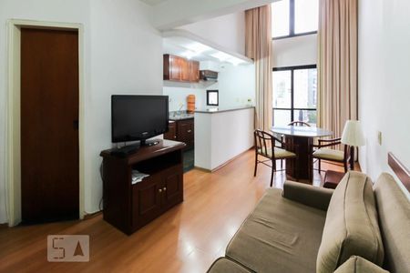 Sala de apartamento à venda com 1 quarto, 78m² em Moema, São Paulo