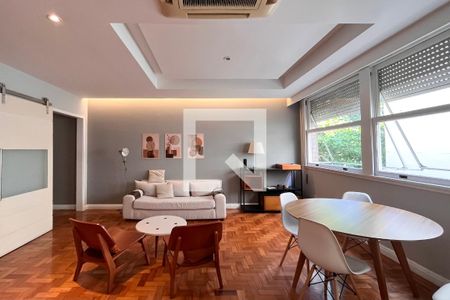 Sala  de apartamento para alugar com 2 quartos, 100m² em Leblon, Rio de Janeiro