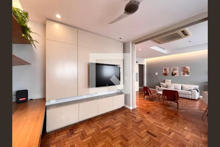 Sala de TV de apartamento para alugar com 2 quartos, 100m² em Leblon, Rio de Janeiro