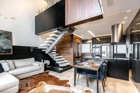 Sala de apartamento para alugar com 1 quarto, 90m² em Centro, Curitiba