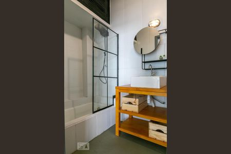 Studio para alugar com 43m², 1 quarto e sem vaga Studio para alugar com 43m², 1 quarto e sem vagaBanheiro