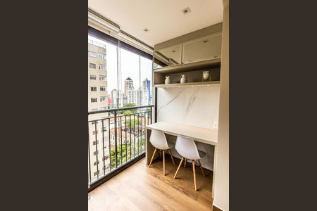 Varanda gourmet de kitnet/studio à venda com 1 quarto, 27m² em Consolação, São Paulo