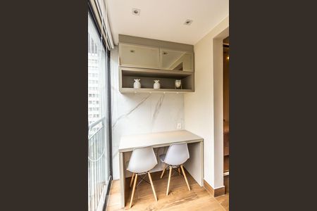 Varanda gourmet de kitnet/studio à venda com 1 quarto, 27m² em Consolação, São Paulo