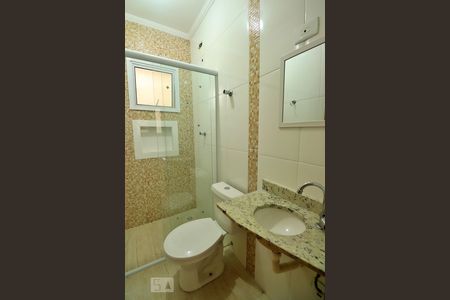 Banheiro da Suíte de apartamento à venda com 2 quartos, 50m² em Vila Humaitá, Santo André