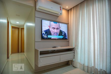 Detalhe Sala de apartamento para alugar com 3 quartos, 119m² em Residencial Eldorado, Goiânia