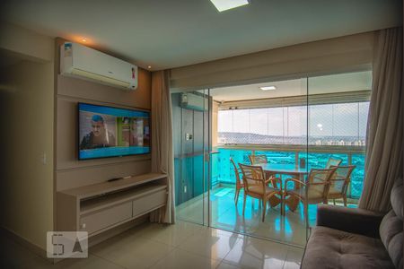 Vista da Sala de apartamento para alugar com 3 quartos, 119m² em Residencial Eldorado, Goiânia