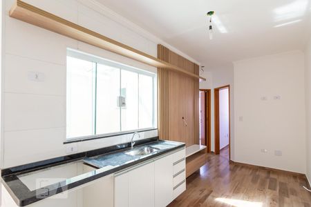 Sala/Cozinha de apartamento para alugar com 2 quartos, 38m² em Vila Scarpelli, Santo André