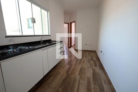 Sala / Cozinha de apartamento para alugar com 2 quartos, 76m² em Vila Scarpelli, Santo André