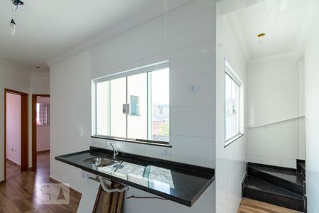 Sala/Cozinha de apartamento para alugar com 2 quartos, 76m² em Vila Scarpelli, Santo André