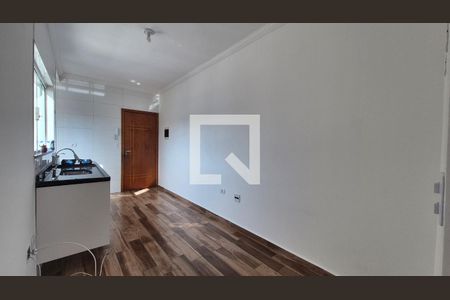 Sala /cozinha de apartamento para alugar com 2 quartos, 76m² em Vila Scarpelli, Santo André