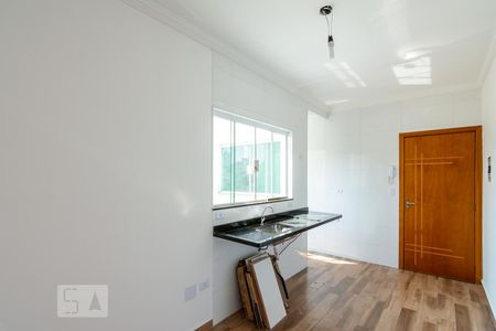 Sala/Cozinha de apartamento para alugar com 2 quartos, 76m² em Vila Scarpelli, Santo André